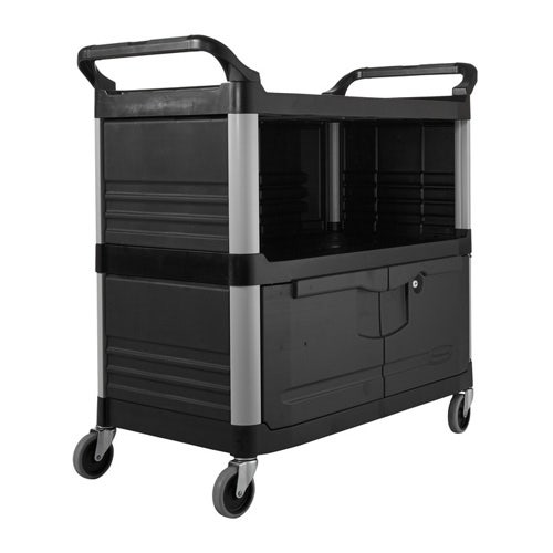 Rubbermaid FG409500BLA Xtra Equipment Cart