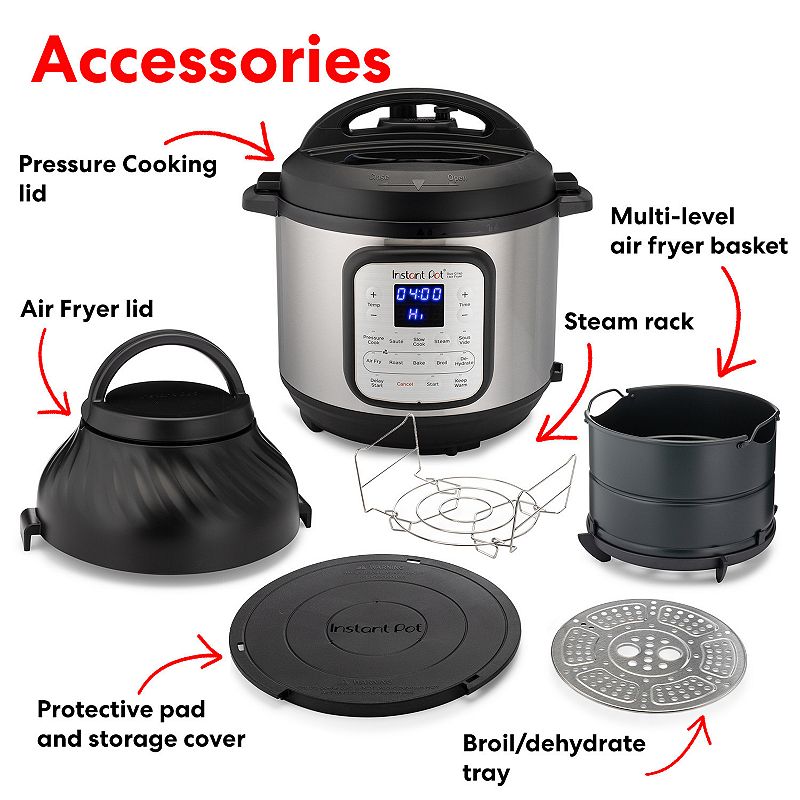 Instant Pot Duo Crisp 8-qt Pressure Cooker and Air Fryer Combo