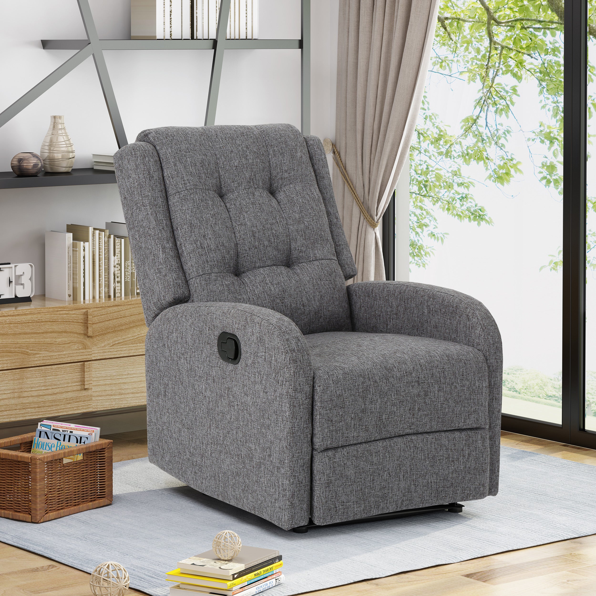 Smith Traditional Upholstered Recliner