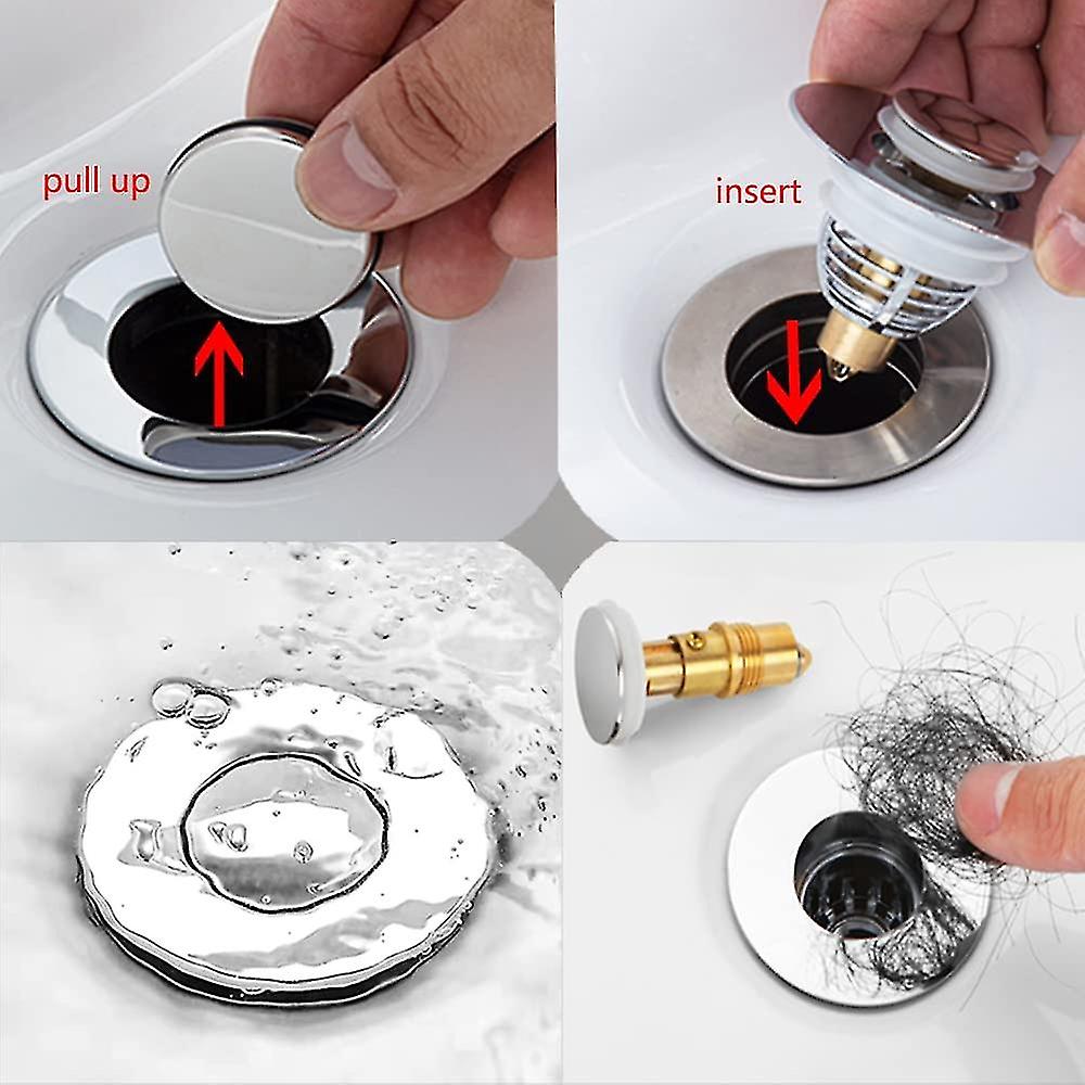 Other Sink Accessory Universal Sink Stopper， Bathtub Stopper， Kitchen Bathroom Sink Drain Stopper [for 32-40mm Drain Hole]. Scroll