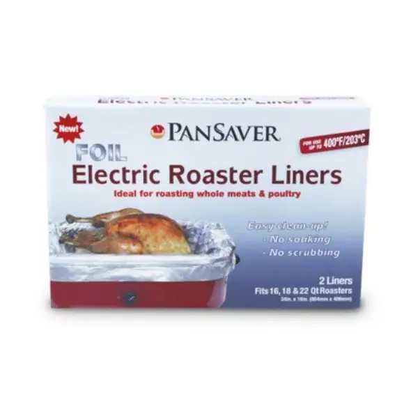 PanSaver 2-Count Foil Electric Roaster Oven Liners