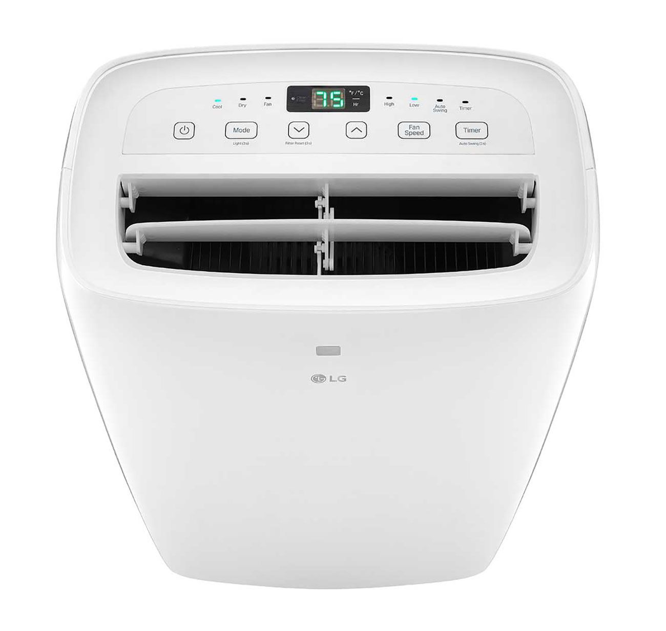 LG 7，000 BTU DOE (12，000 ASHRAE) 115V White Portable Air Conditioner