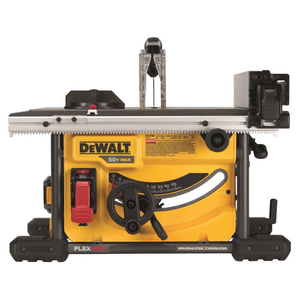 DEWALT FLEXVOLT 60V MAX* 8-1/4In Table Saw Kit DCS7485T1 from DEWALT