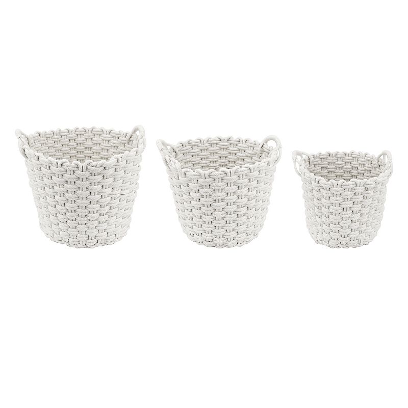 AandB Home Woven Rope Baskets 3-piece Set