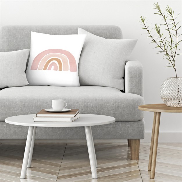 Rainbow By Tanya Shumkina Throw Pillow Americanflat Minimalist Boho