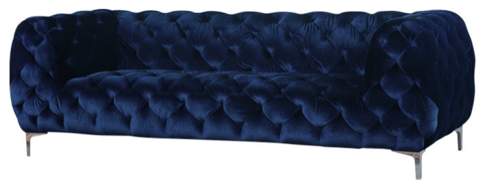 Mercer Velvet Chair   Midcentury   Sofas   by Meridian Furniture  Houzz