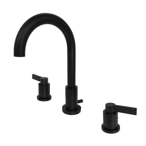 Kingston Brass NuvoFusion Widespread Bathroom Faucet with Drain Assembly