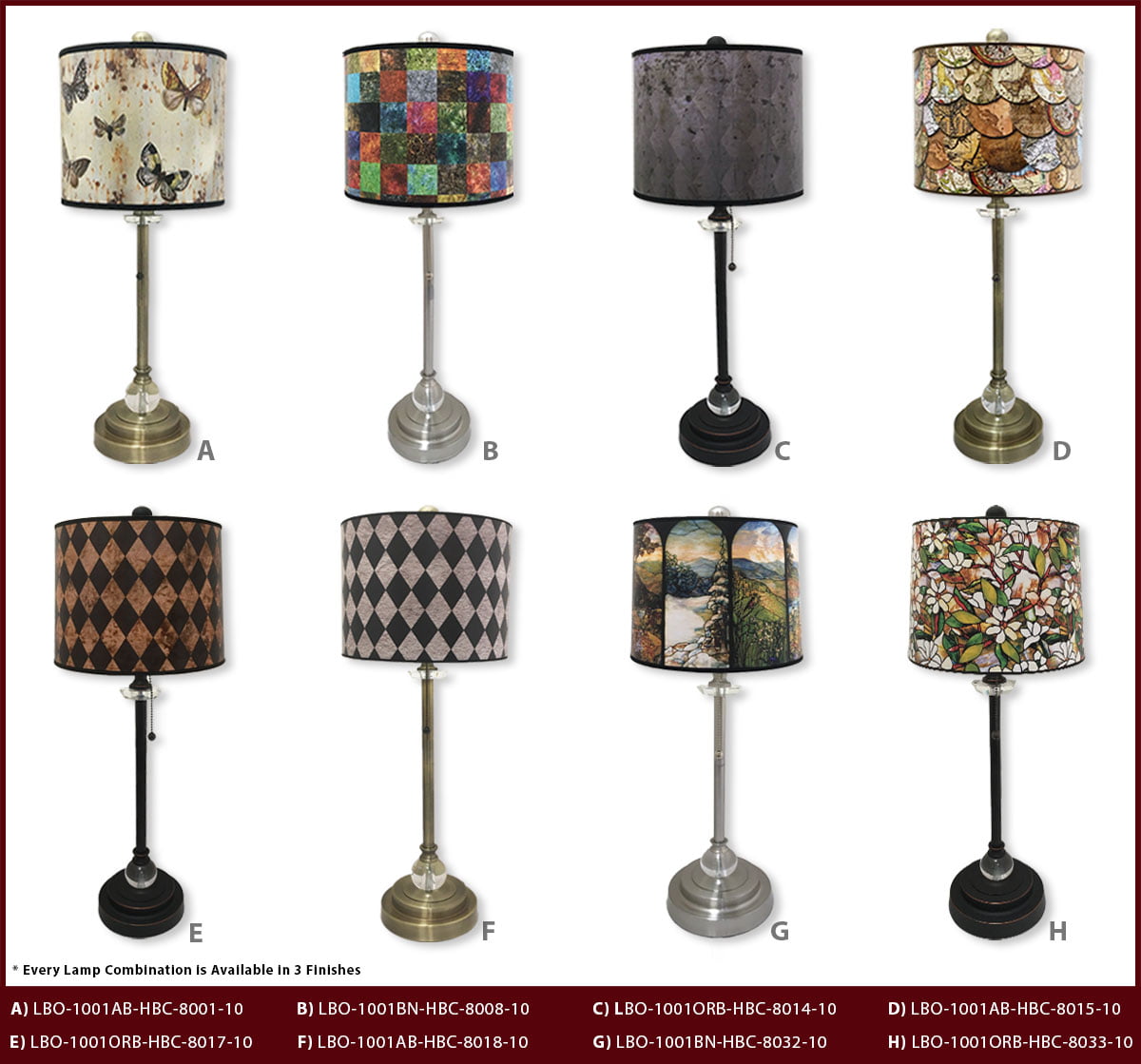 Royal Designs 28" Crystal and Antique Brass Buffet Lamp with Mosaic Stained Glass Design Hardback Lamp Shade