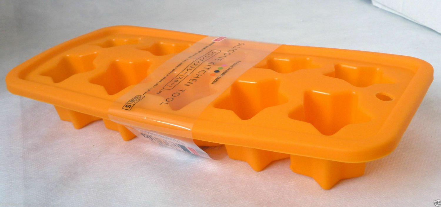 Silicone STAR Shape ICE Cube MOLD Tray Rack Jello Jelly Stars MOULD kitchen kit