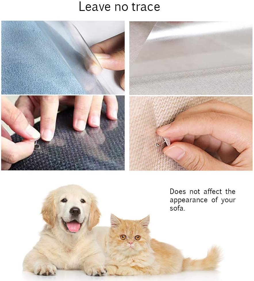 Anti Cat Scratching Deterrent Tapes， 8 Pcs with 20 Pins- Scratching Pads - 11.8