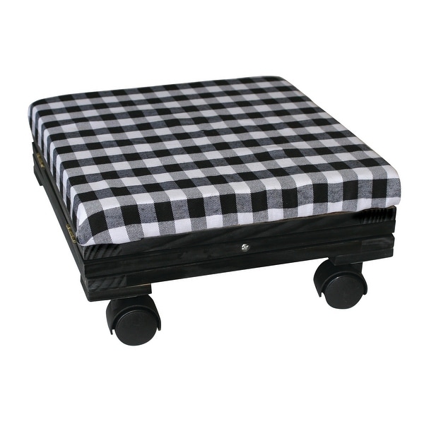 Buffalo Plaid Fold Away Foot Rest