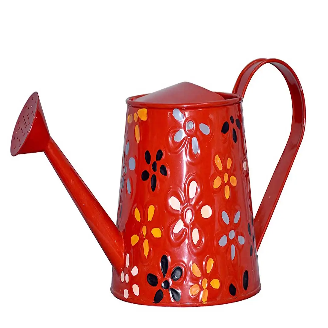 Top Selling Garden Use Plant Watering Red Printed Enamel Finishing Water Cane Manufactured   Supplier By India