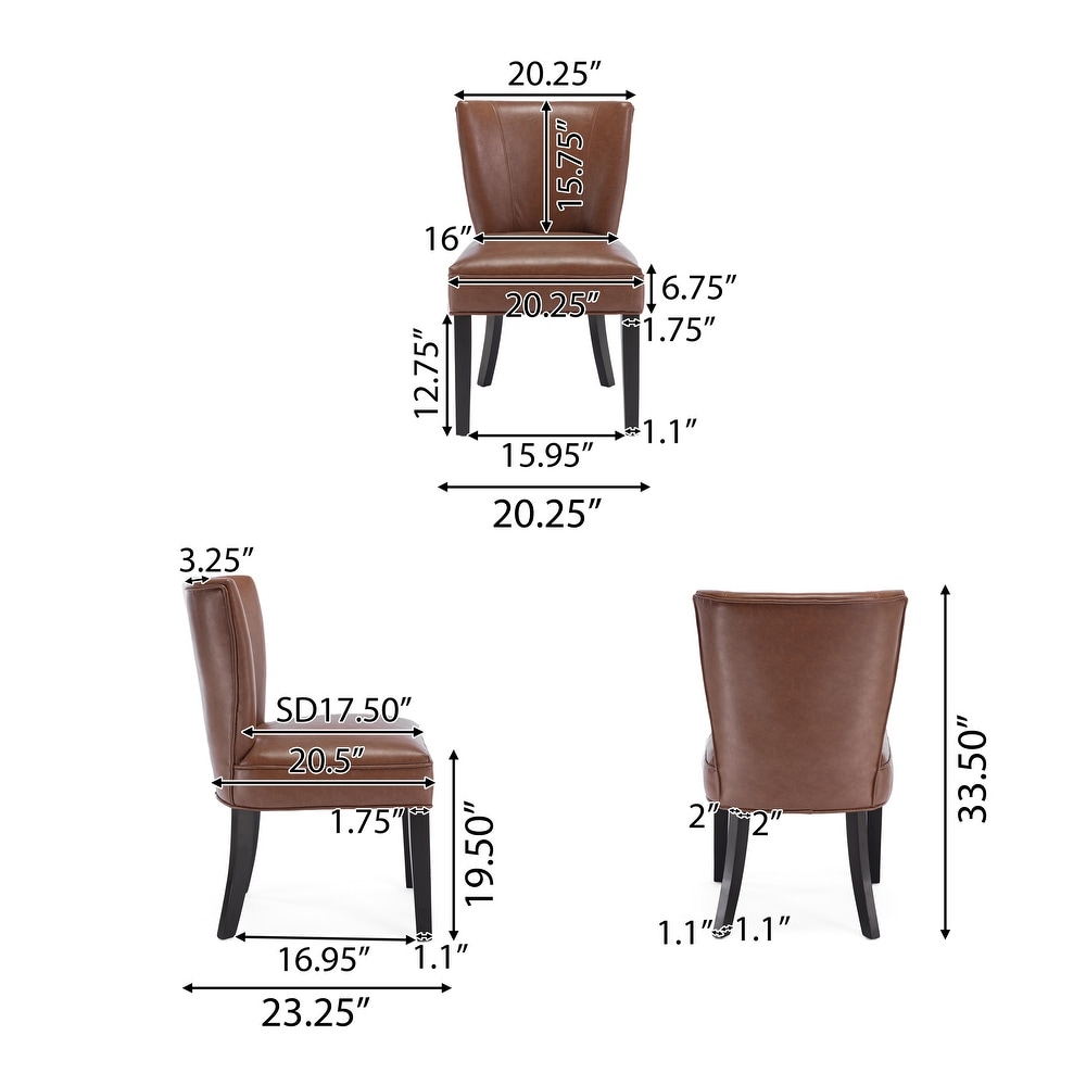 Edenbrook Faux Leather and Acacia Wood 5 Piece Dining Set by Christopher Knight Home