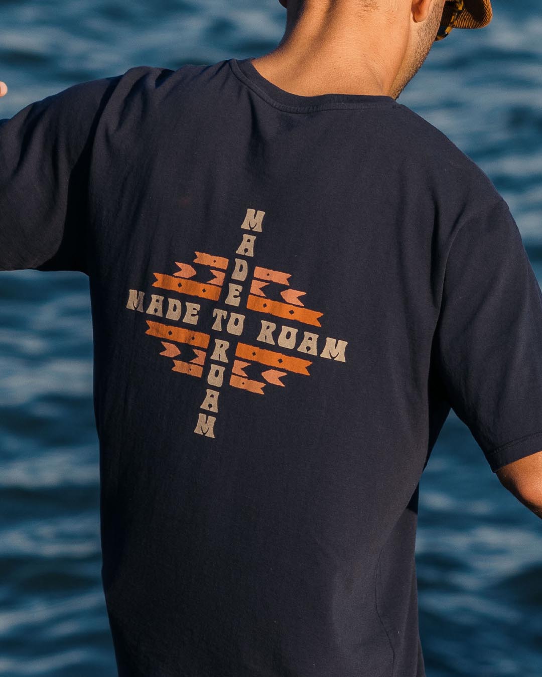 Oar Recycled Cotton T-Shirt - Deep Navy