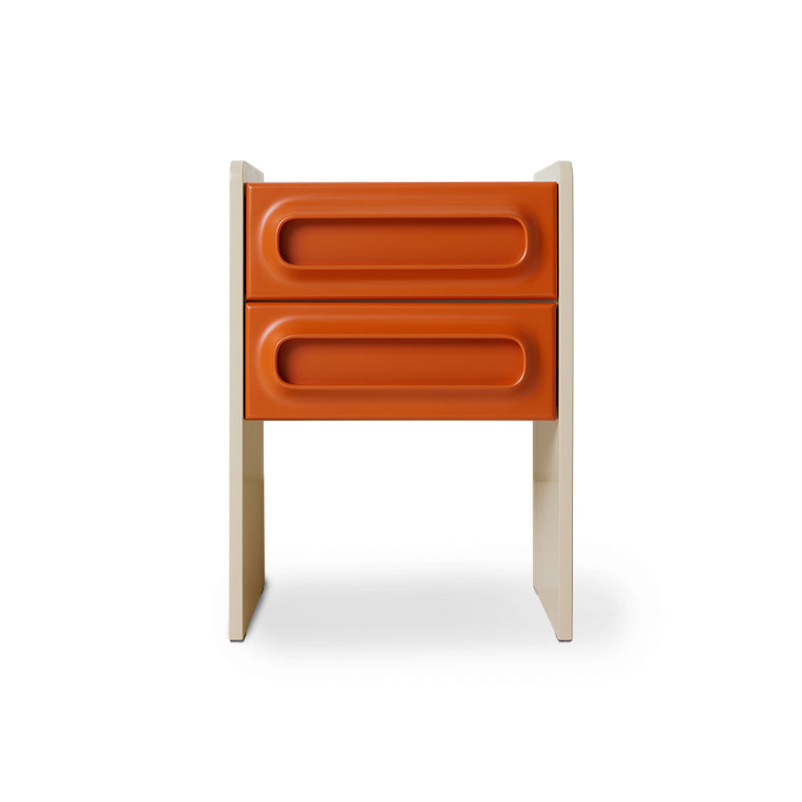 Nightstand Space orange / cream