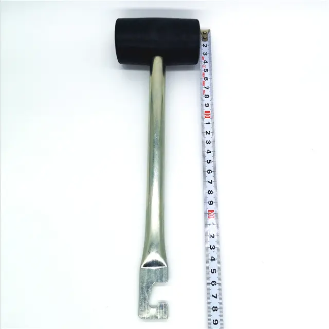 hot selling Steel Handle Rubber Mallet Tent Hammer with Peg Remover