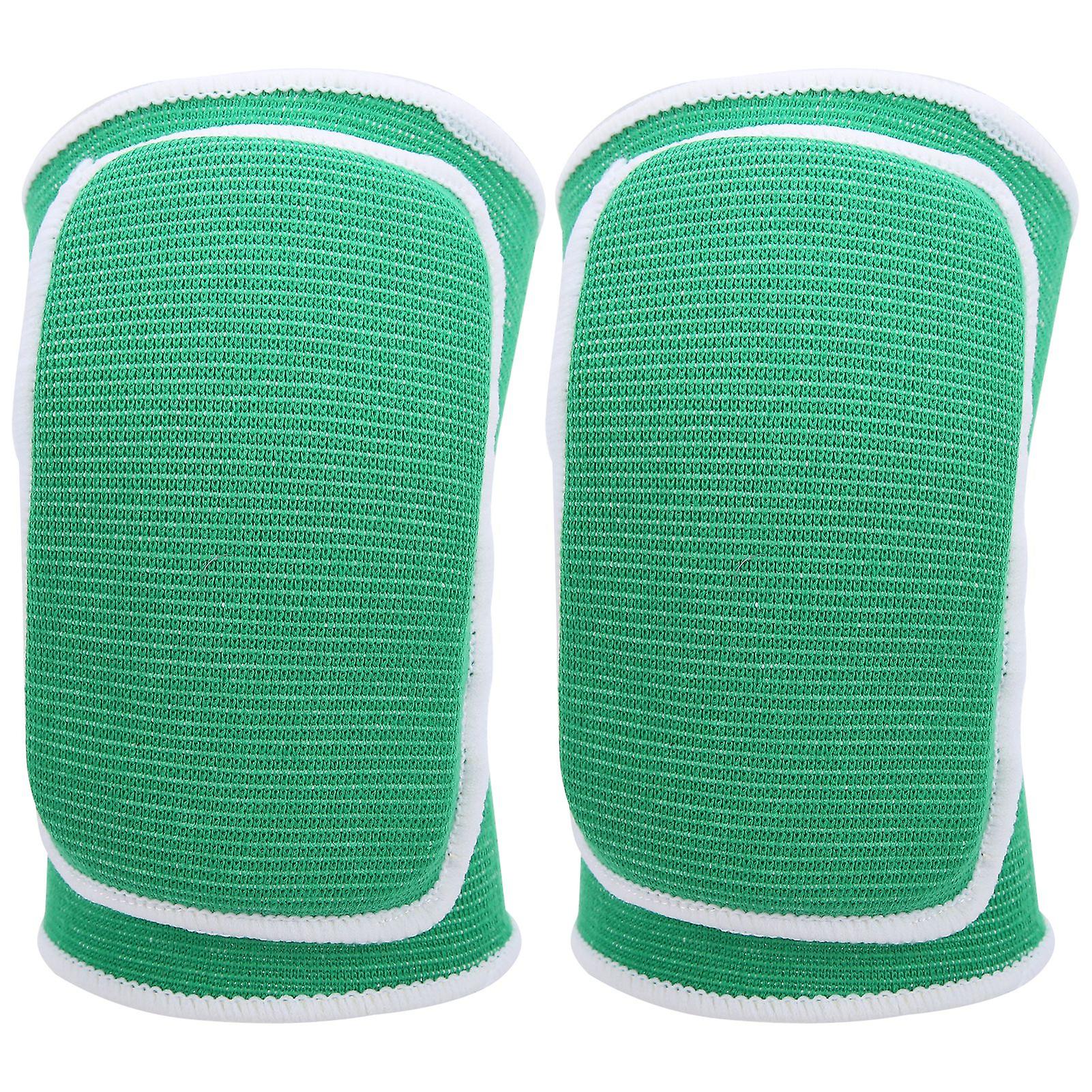 Children's Sports Elastic Knee Pads Leg Warmer Kids Dance Volleyball Basketball Kneepadsgreen