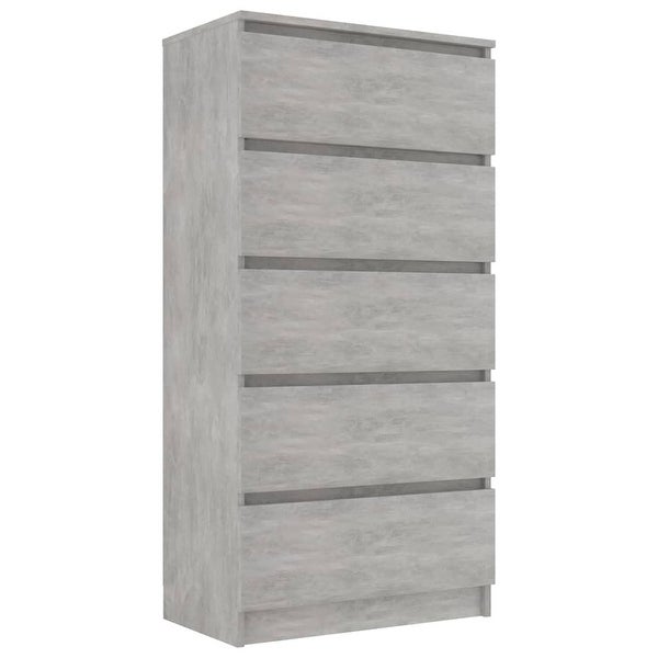 5 Drawer Dresser， Chest of Drawers with 5-Layer Modern Floor Storage Cabinet， Nightstand for Bedroom， - as picture - - 37668523