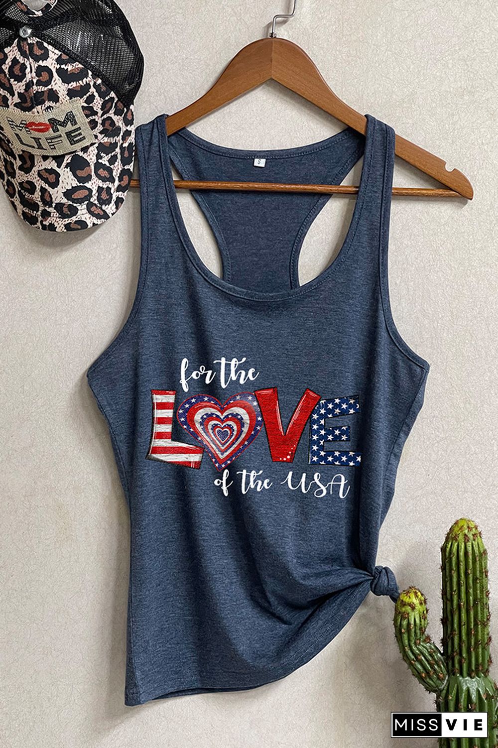 For the love of the Usa Tank Top