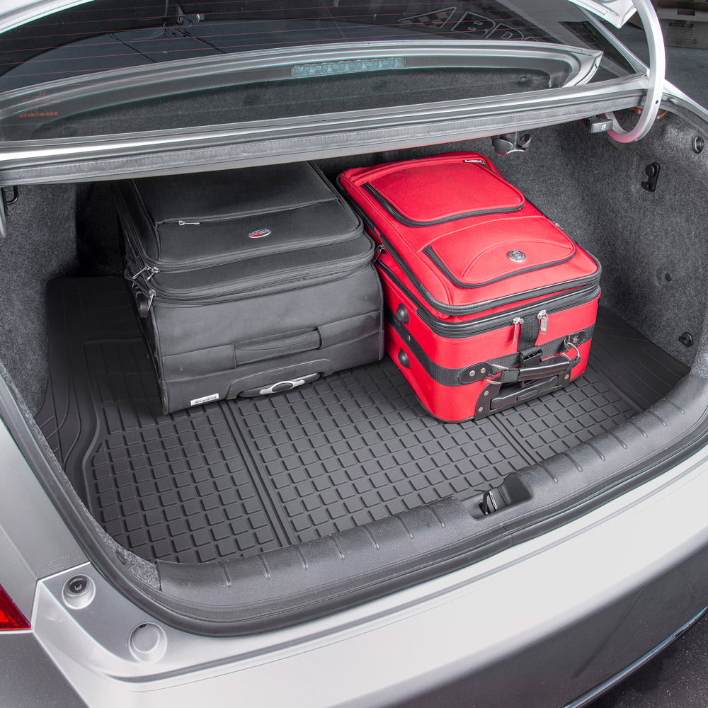 Motor Trend FlexTough Cargo Trunk Floor Mat Liner - Premium Design and Quality