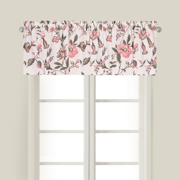 C amp f Home Blair Garden Cotton Beige Valance Window Treatment