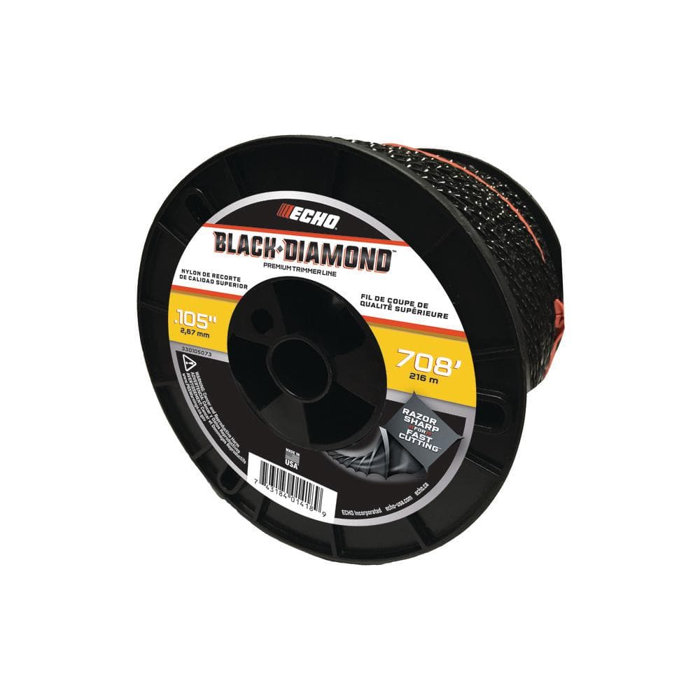 ECHO Black Diamond 0.105 in. x 708 ft. Medium Trimmer Line Spool 330105073