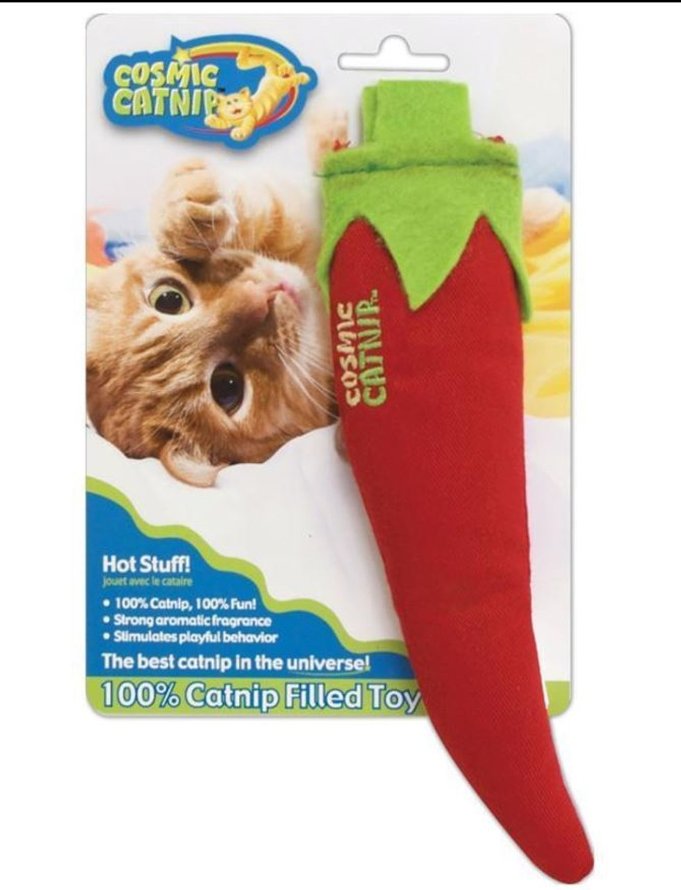 OurPets Cosmic Catnip Hot stuff Pepper Catnip Filled Cat Toy