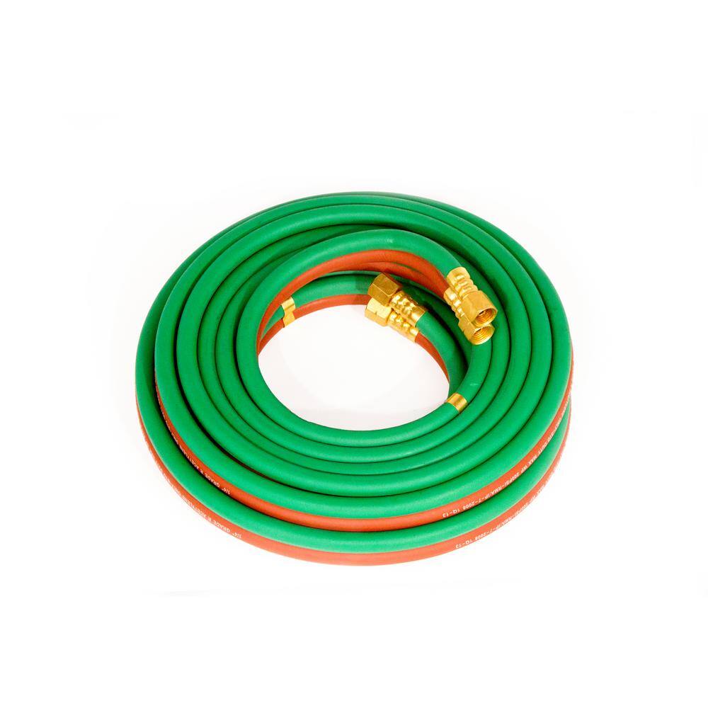 Lincoln Electric 14 in. x 25 ft. R-Grade Oxygen-Acetylene Hose KH578