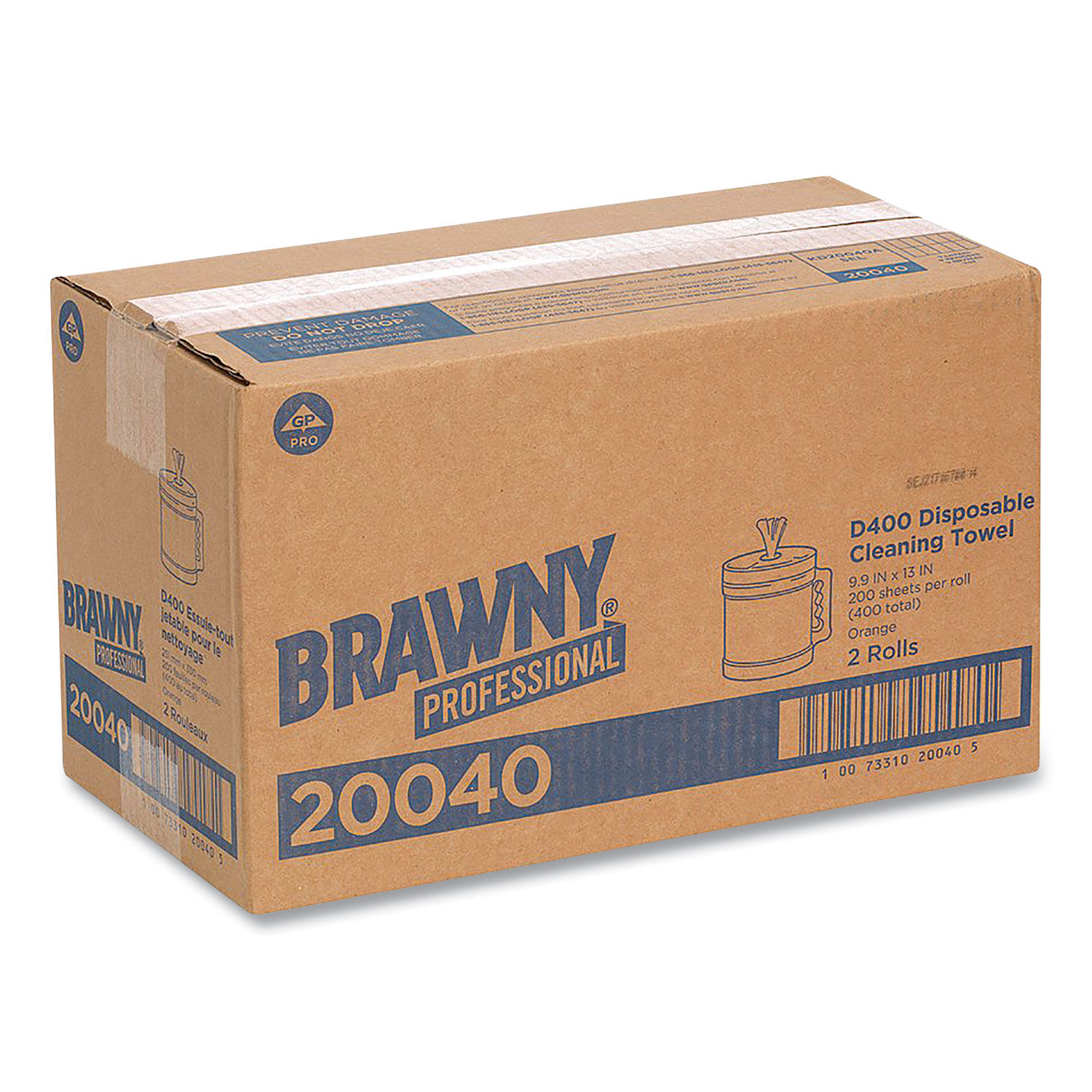 Professional D400 Disposable Cleaning Towel System by Brawnyandreg; GPC20040EA