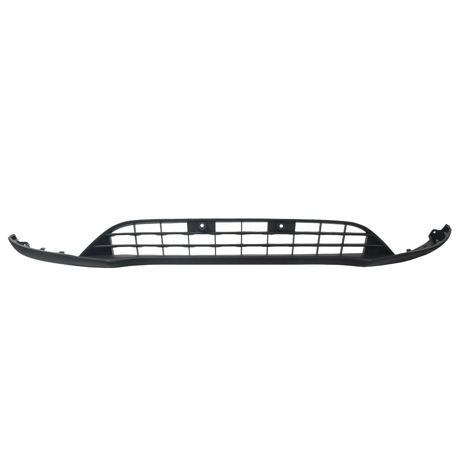 Black Front Bumper Chrome Lower Valance Panel Grille Grill Assembly Compatiable With 2015 2016 2017 2018 Ford Focus