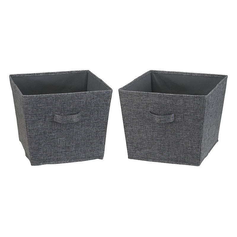 Household Essentials Medium Tapered Bins with Handles 2-pack Set