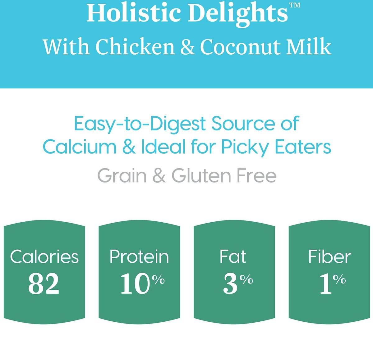 Solid Gold Holistic Delights Creamy Bisque with Chicken and Coconut Milk Grain-Free Cat Food Pouches