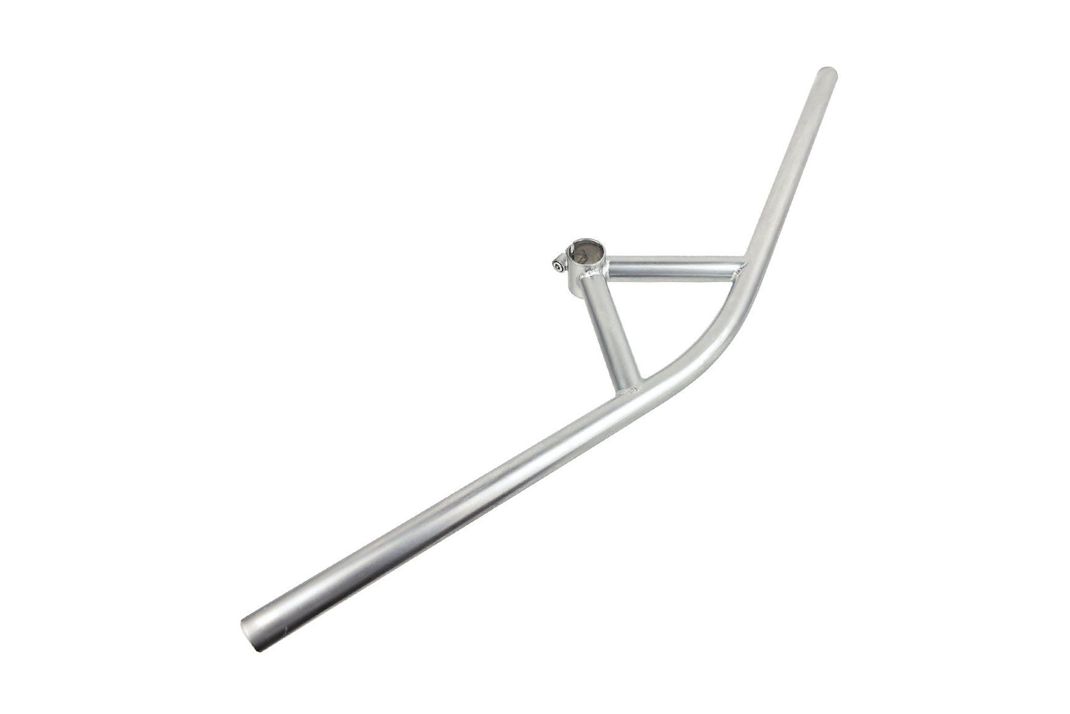 Blue Lug Fairweather B903 Bullmoose Handlebar 710mm 15mm Sweep Silver