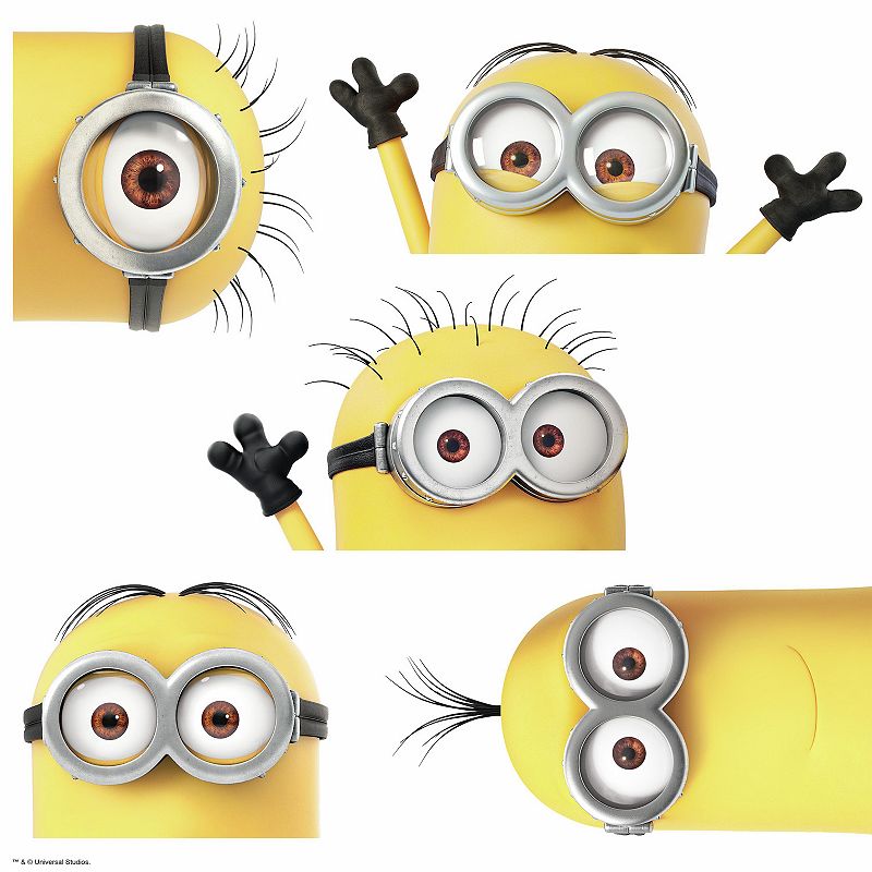 Despicable Me 3 Peeking Minions Wall Decals by RoomMates