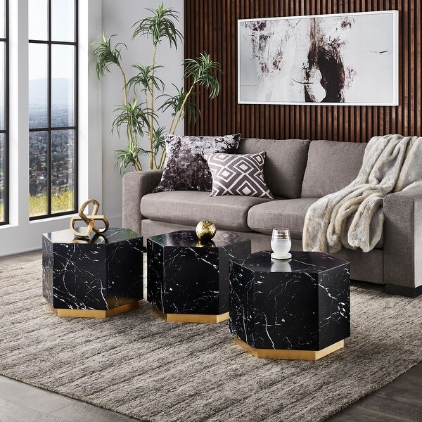 Darcy Faux Marble Coffee Table by iNSPIRE Q Bold