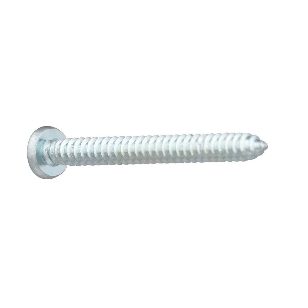 Everbilt #10 x 2 in. Zinc Plated Phillips Pan Head Sheet Metal Screw (50-Pack) 823022