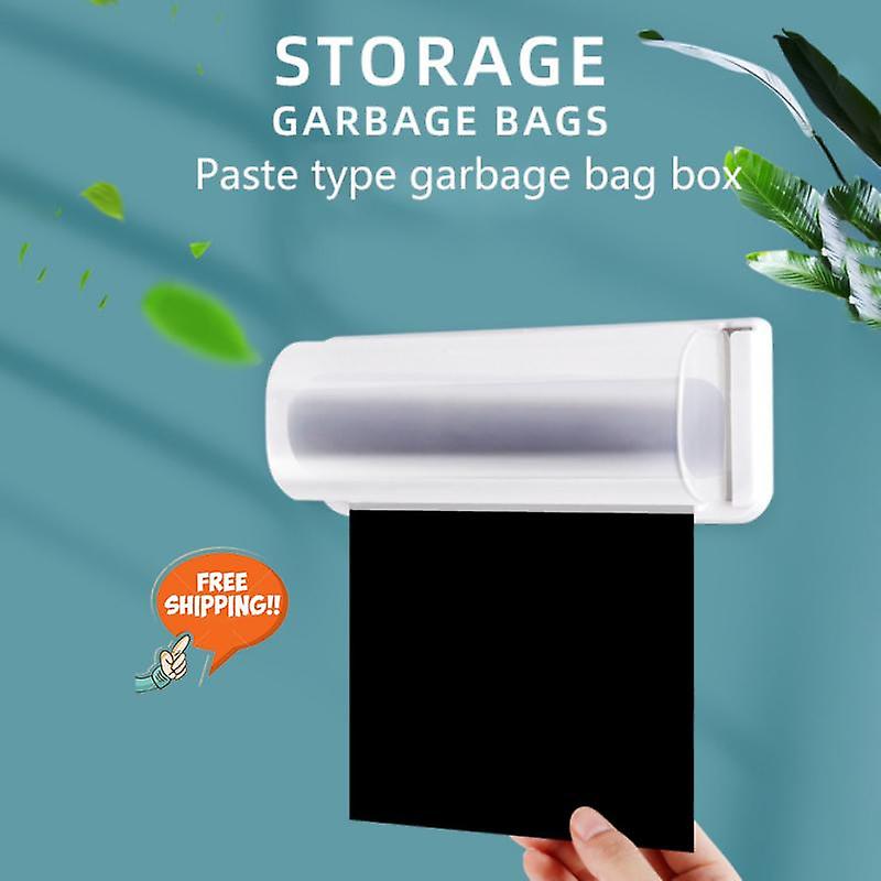 Wallmounted Bathroom Case Storage Box Plastic Bag Bins Garbage Kitchen Trash Bags Home Storage Organization Bathroom Accessories