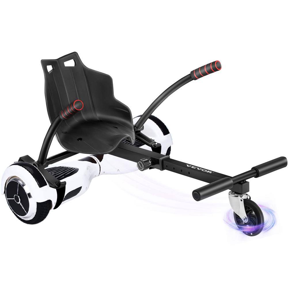 VEVOR Hoverboard Kart Accessory Scooter Frame with 2 LED Swivel Wheel for 6.5 in. 8 in. 8.5 in. 10 in. Self Balancing Scooter 2016HFFLPHCJ00001V0