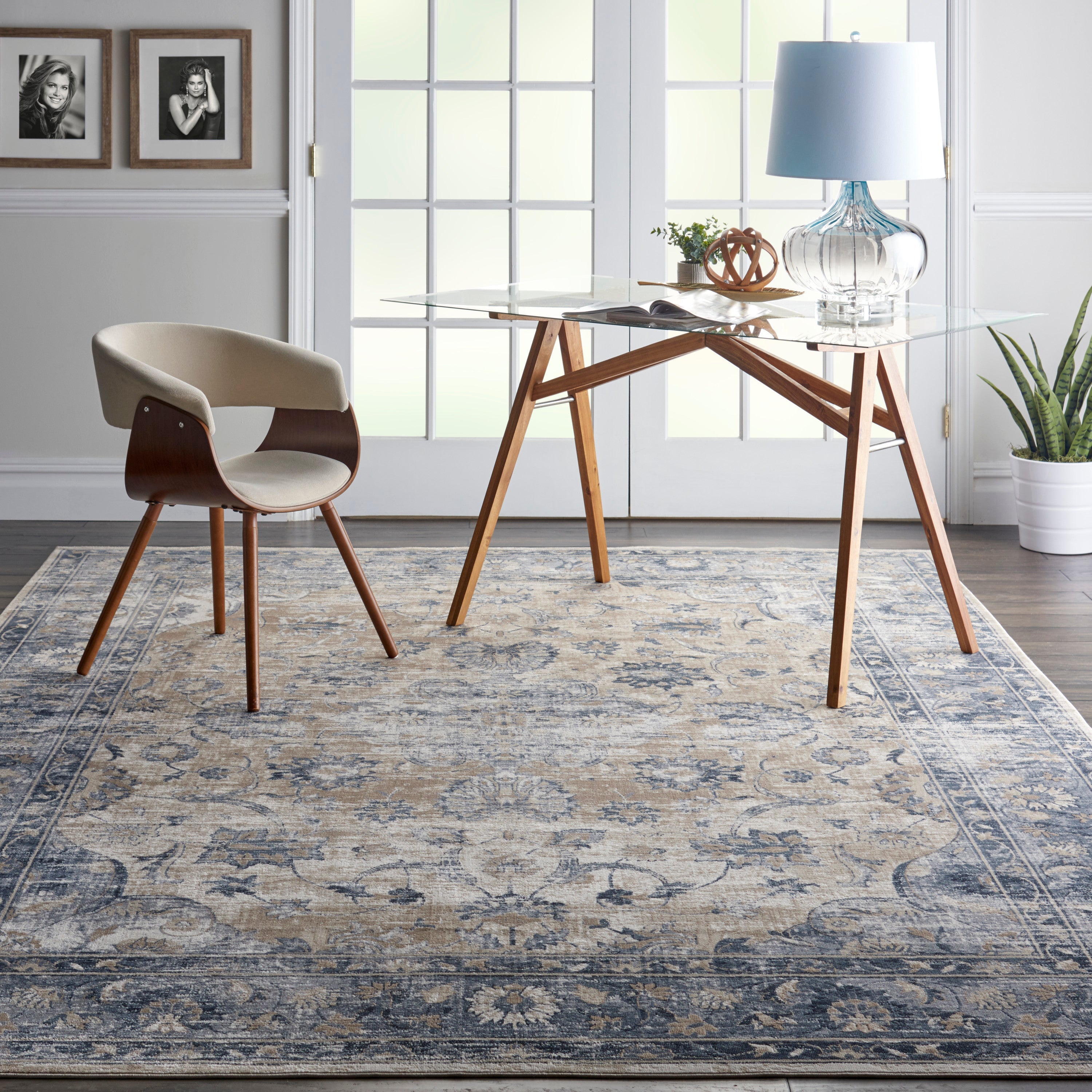 Malta Blue/Ivory Rug