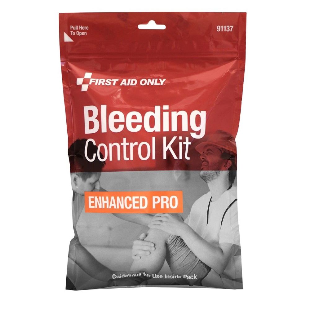 First Aid Only Enhanced Pro Bleeding Control Kit ;