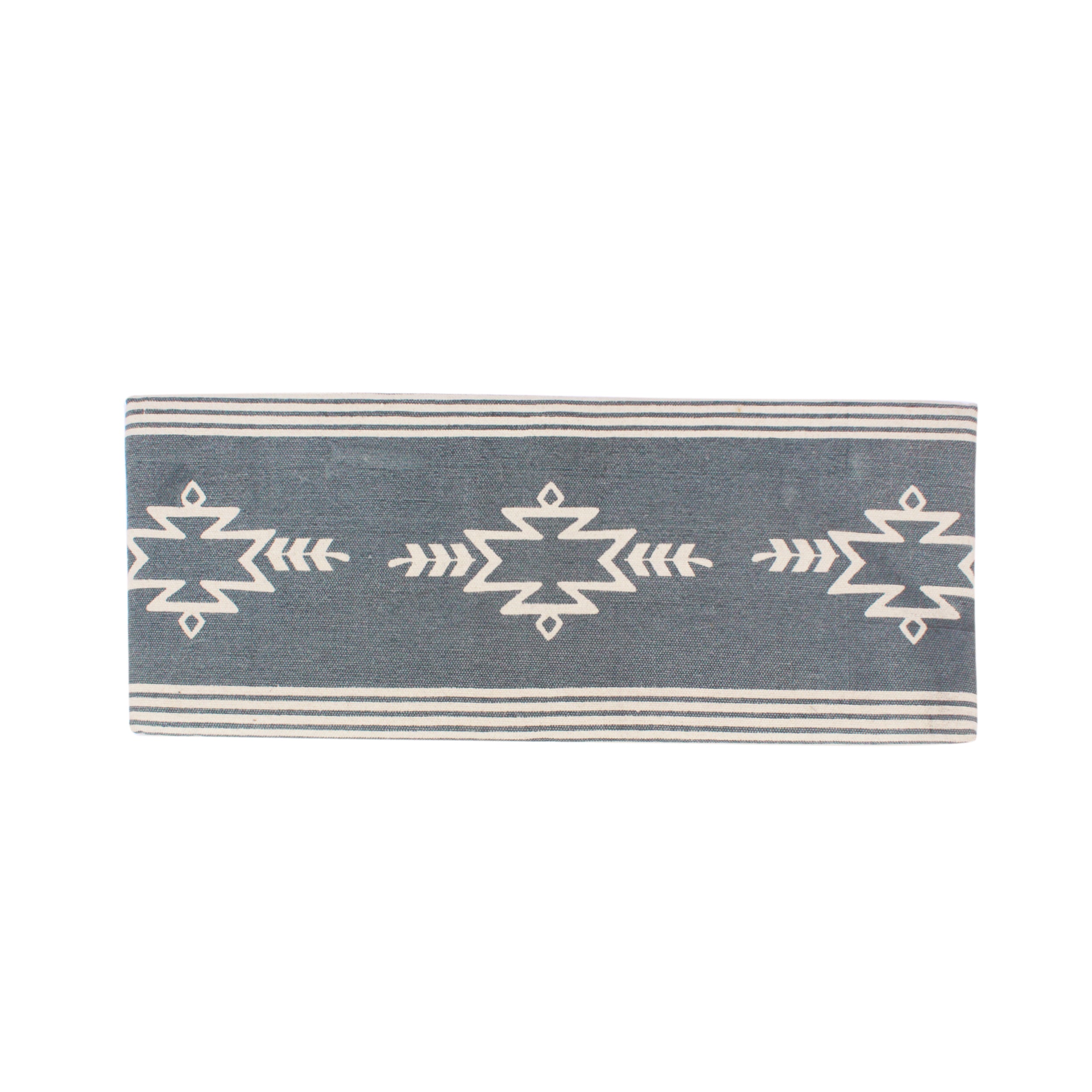 Carrera Handcrafted Boho Rectangular Fabric Bench