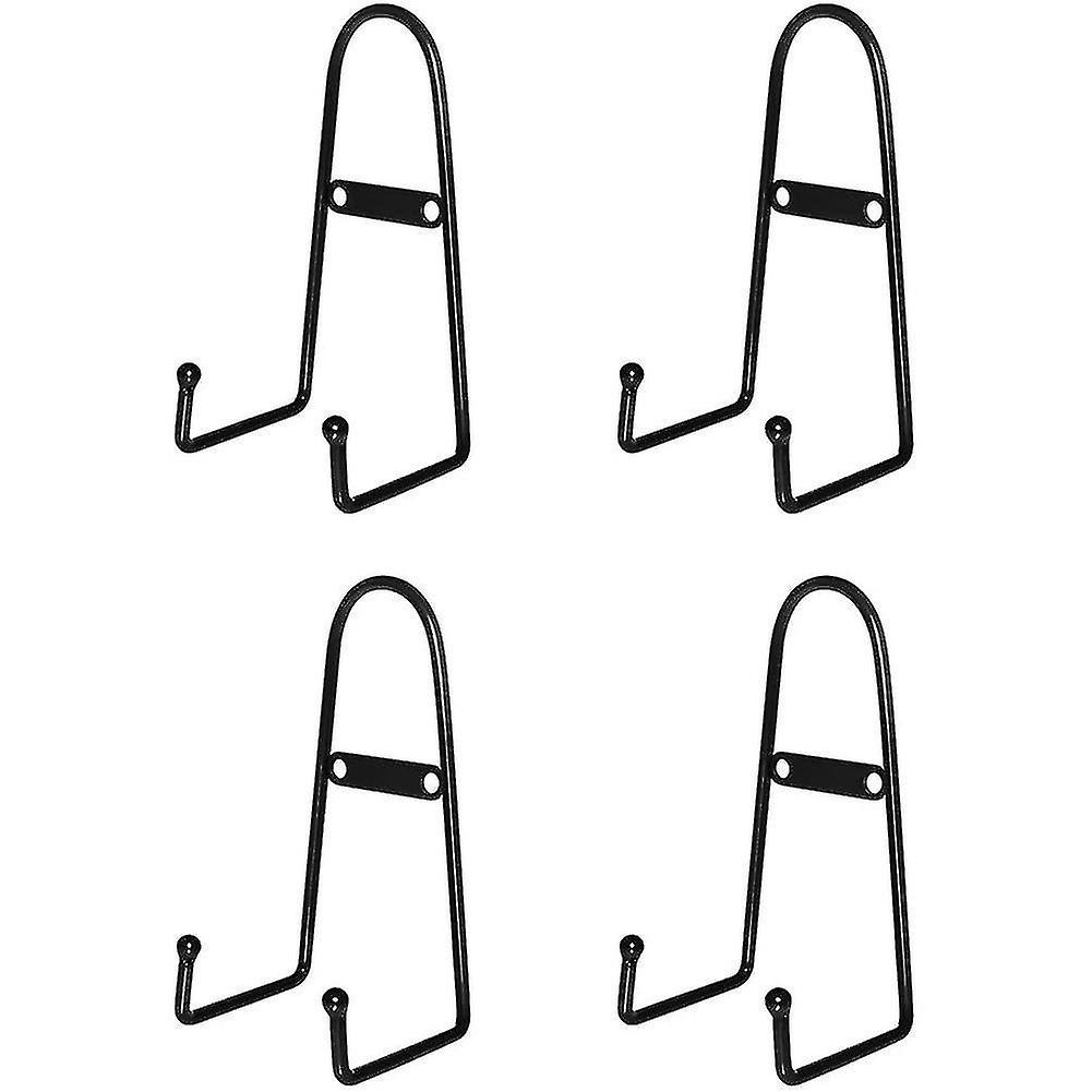 2023-4 Pack Wall Mount Plate Display Stands， Medium Wall Easel Holder Plate Hanger Vertical Plate St