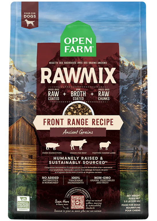 Open Farm Front Range Ancient Grains RawMix Food for Dogs