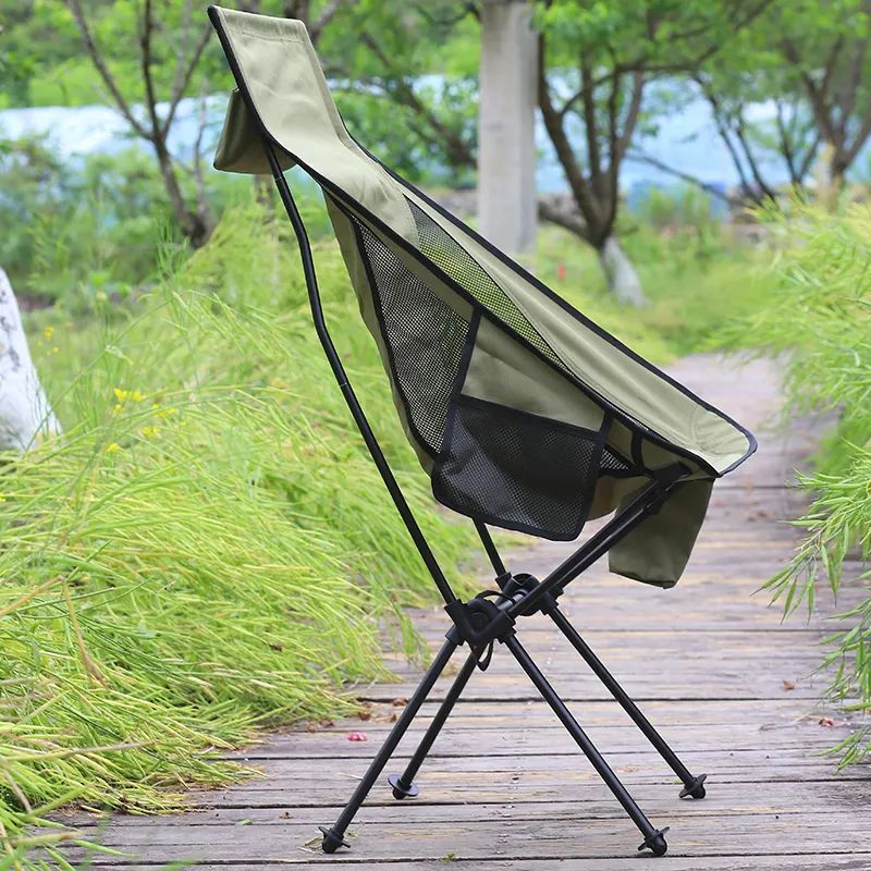 Metal Beach Folding Large Moon Chair Camping Chair Manufacturer Outdoor Furniture For Picnics Hiking