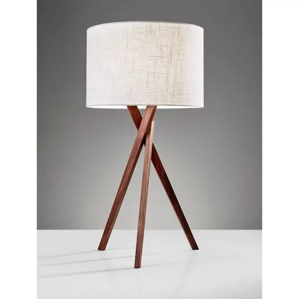 Adesso Brooklyn Walnut Table Lamp