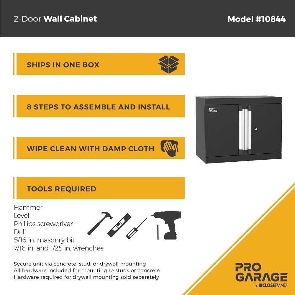 ClosetMaid ProGarage 2 Door Steel Wall Cabinet