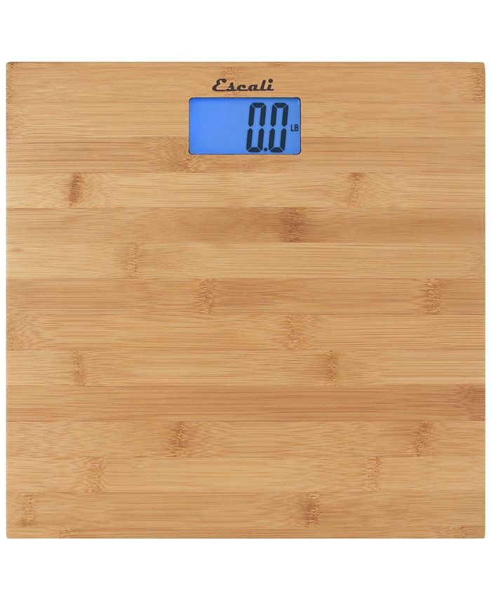 Escali Corp Bamboo Bathroom Scale 440lb