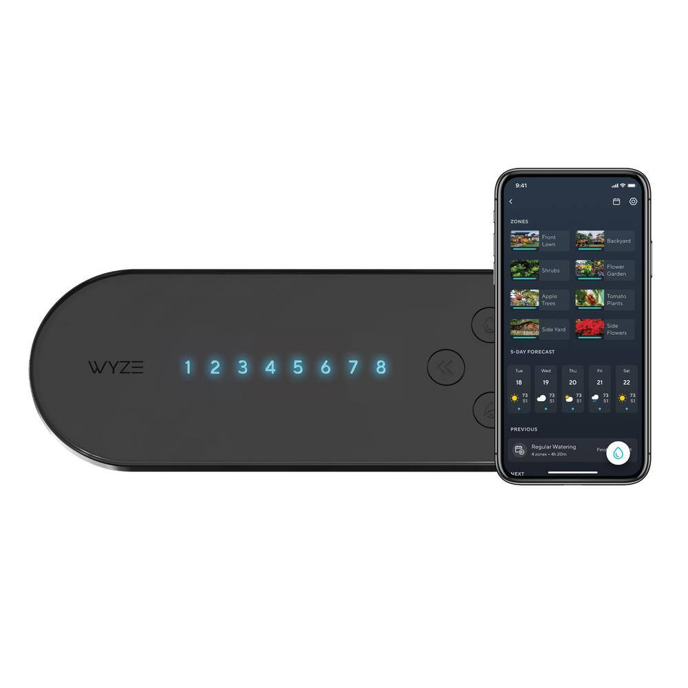 WYZE 8-Zone Smart Irrigation Controller WSPRK1