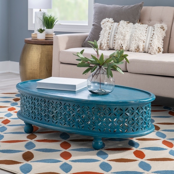 Jennifer Boho Oval Coffee Table