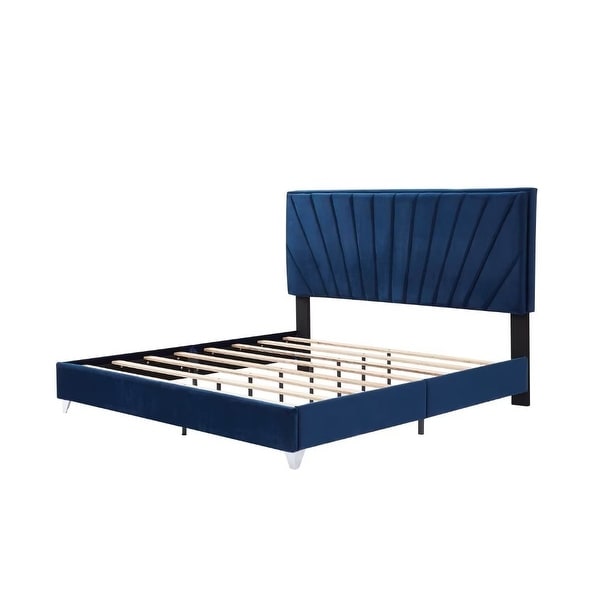 Upholstered Platform Bed Bedroom Set with nightstand - - 37888062